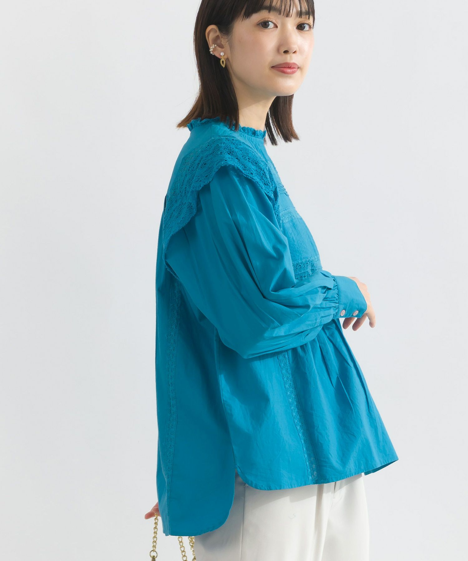 model：H162　着用サイズ：M　ブルー
