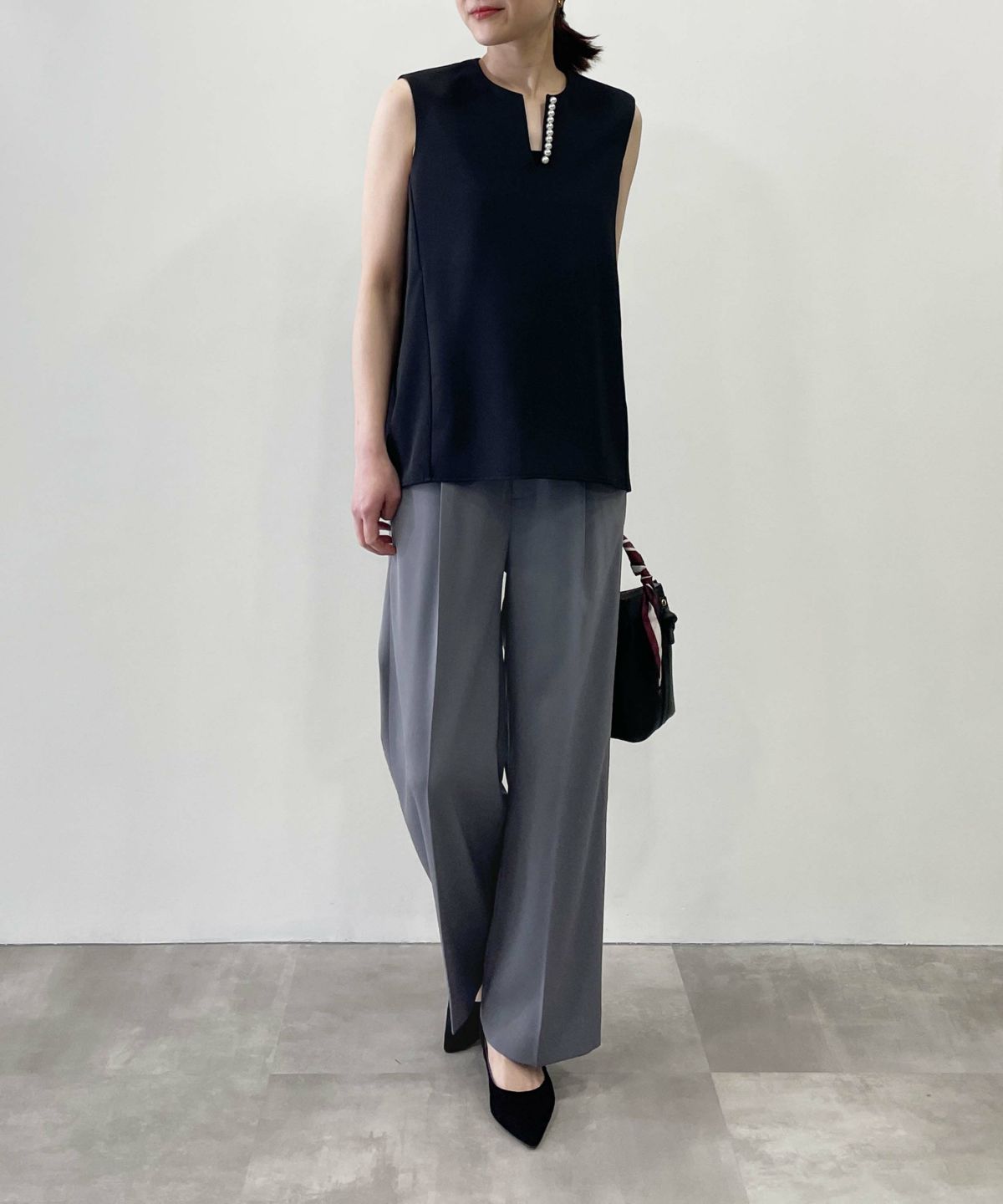 model：H164　着用サイズ：M　ブラック