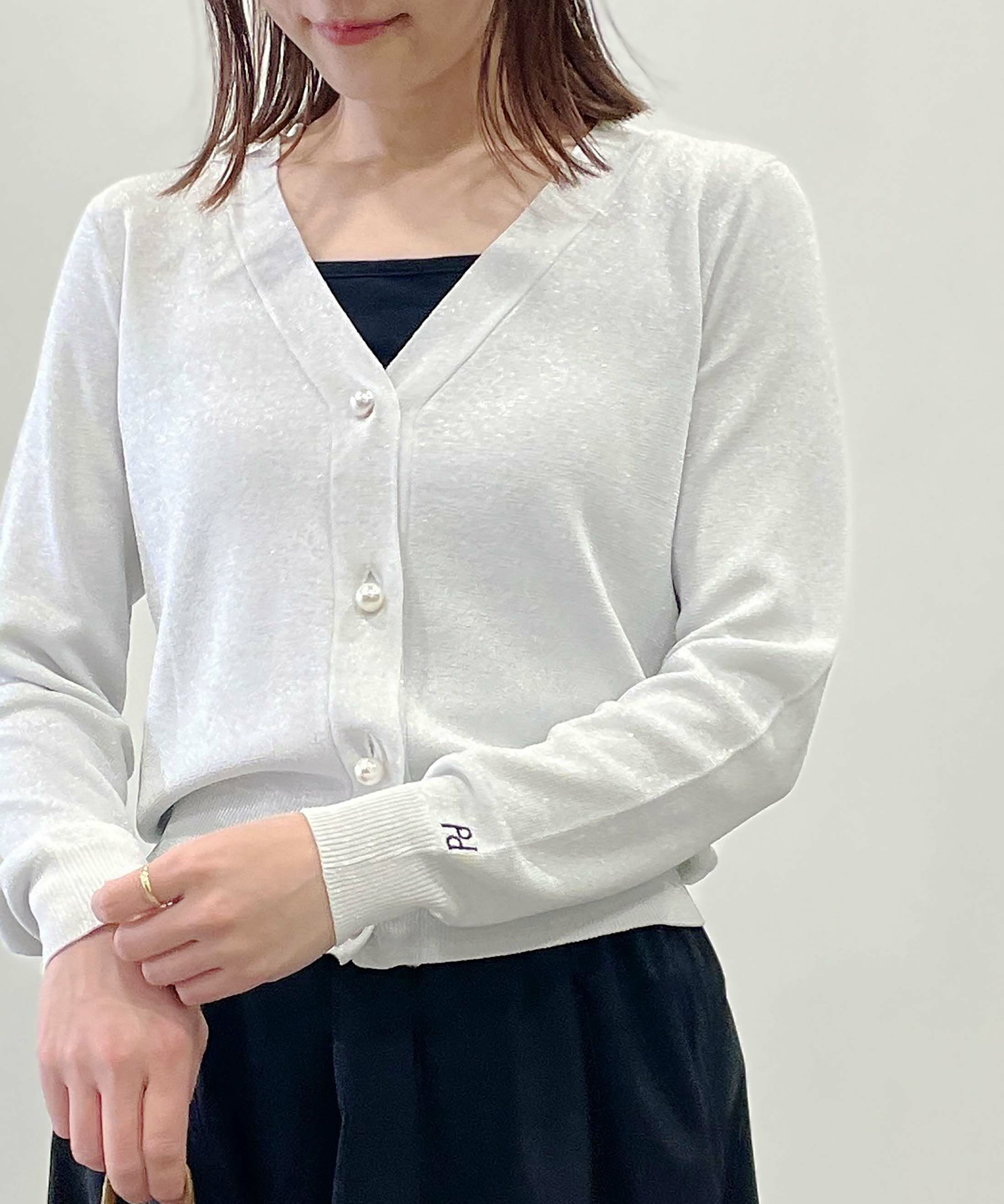 model：H164　着用サイズ：M　シルバー
