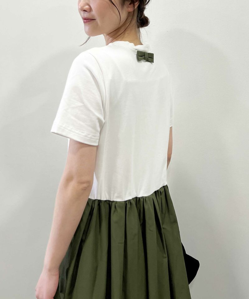 model：H164　着用サイズ：M　オフホワイト