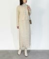 model：H164　着用サイズ：M　アイボリー