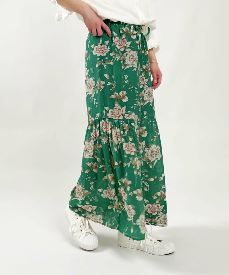 model：H164　着用サイズ：M　グリーン