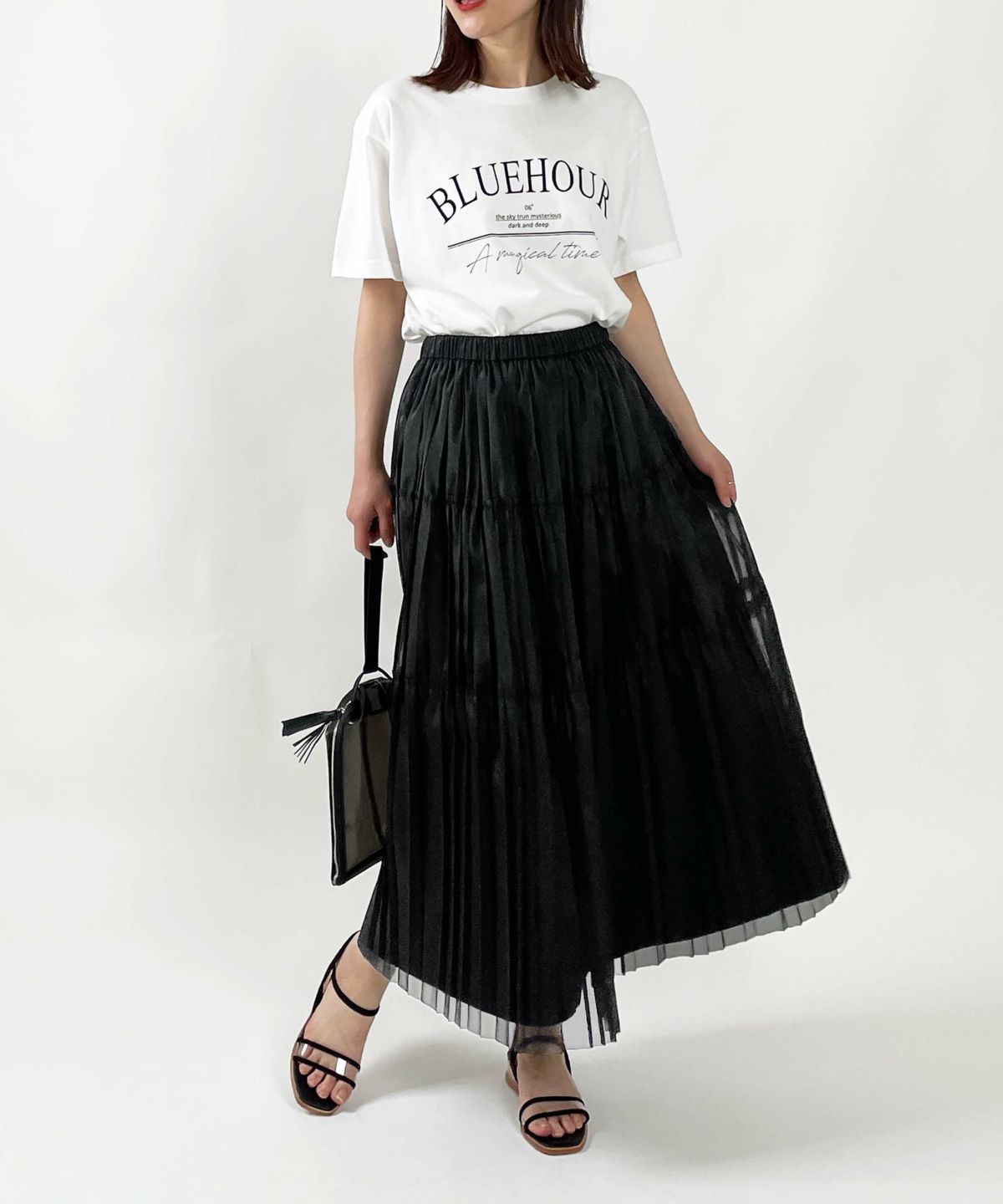 model：H164　着用サイズ：M　ブラック