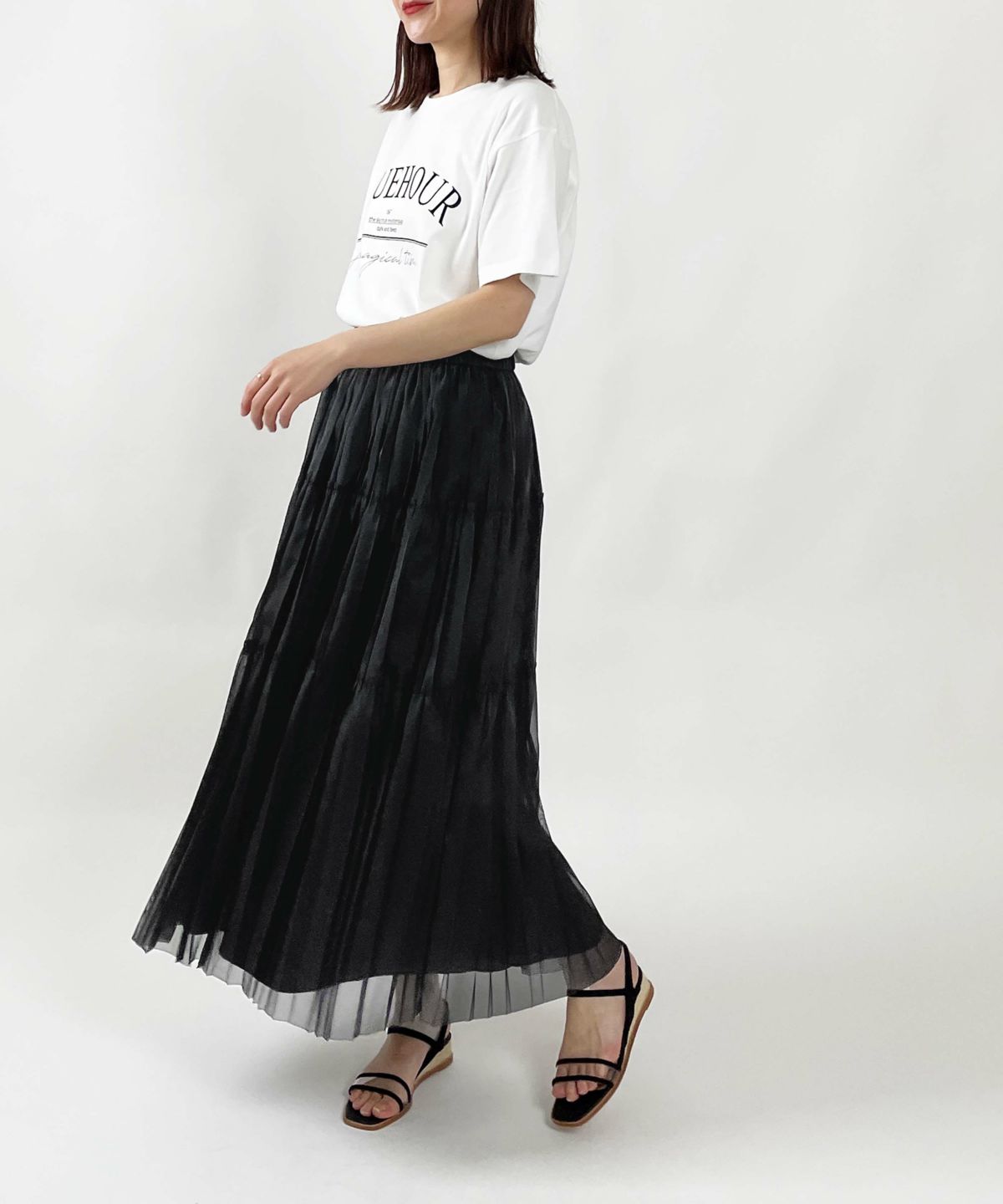 model：H164　着用サイズ：M　ブラック