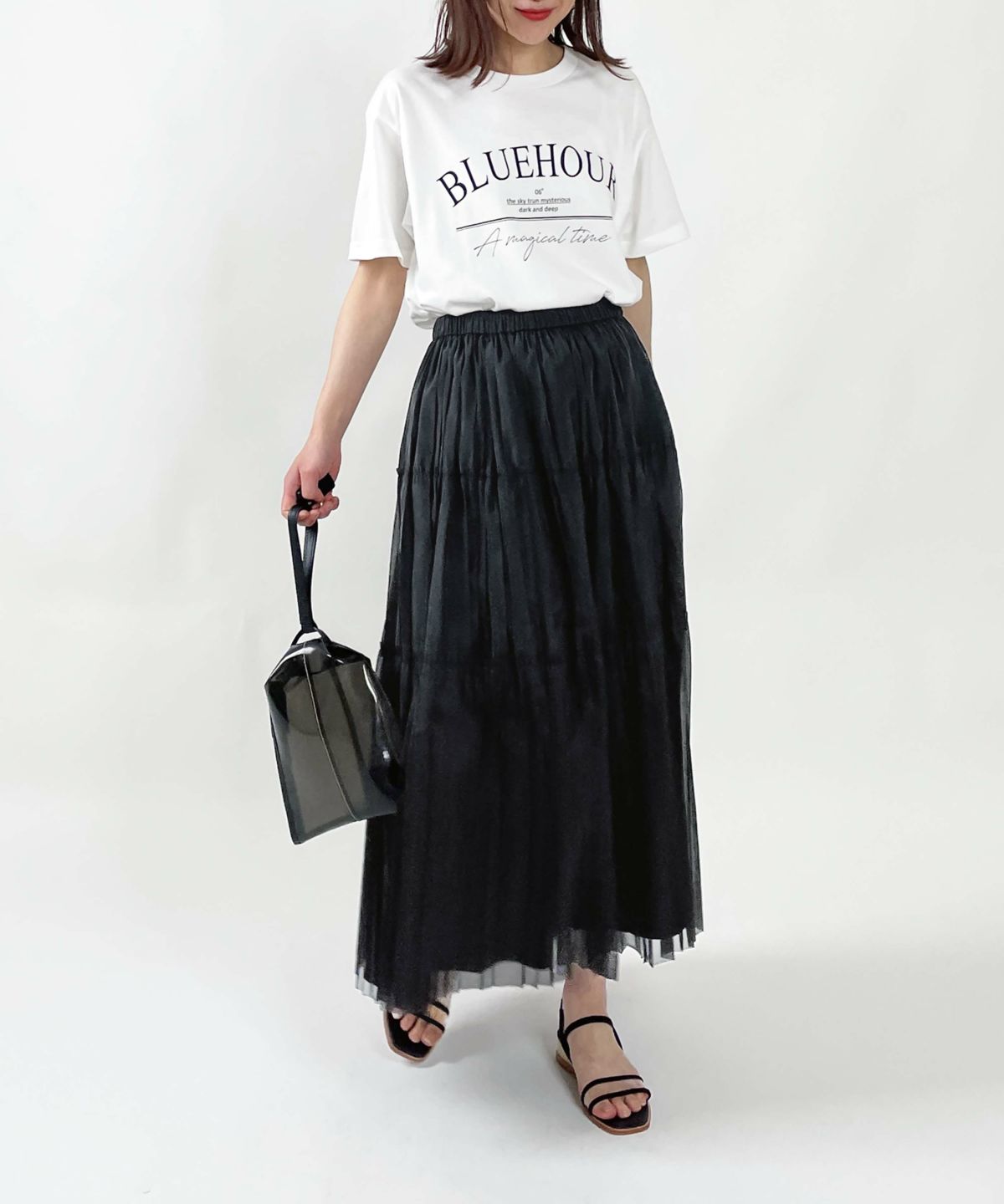 model：H164　着用サイズ：M　ブラック