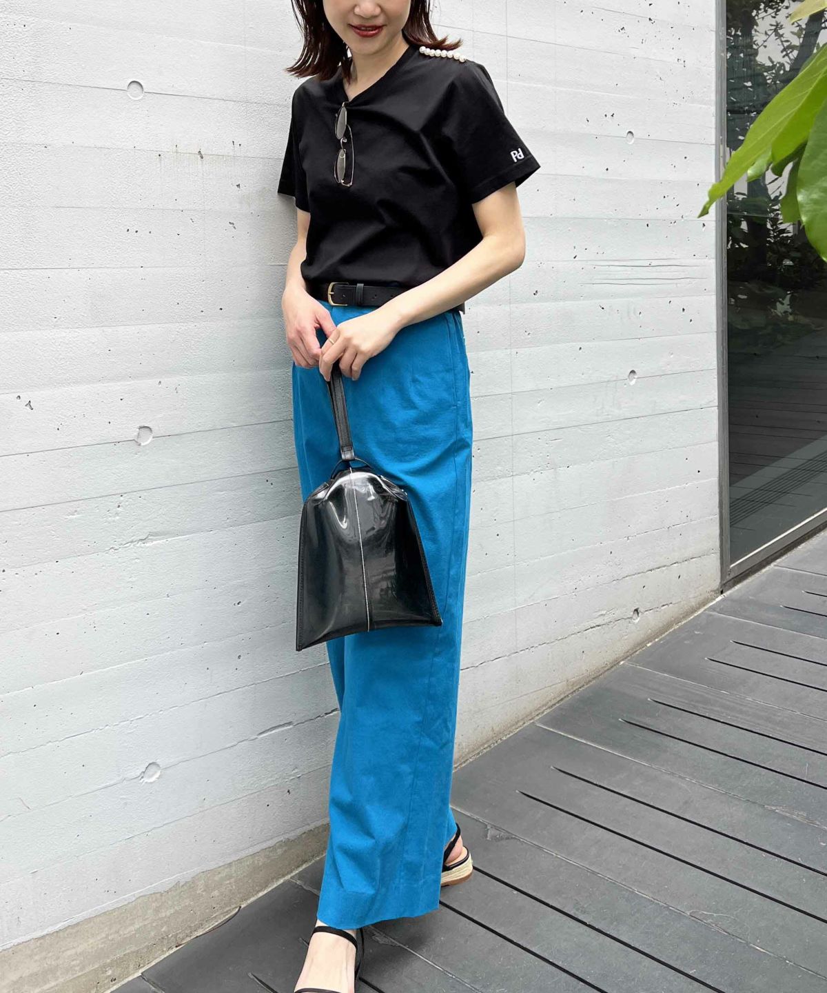 model：H164　着用サイズ：M　ブラック