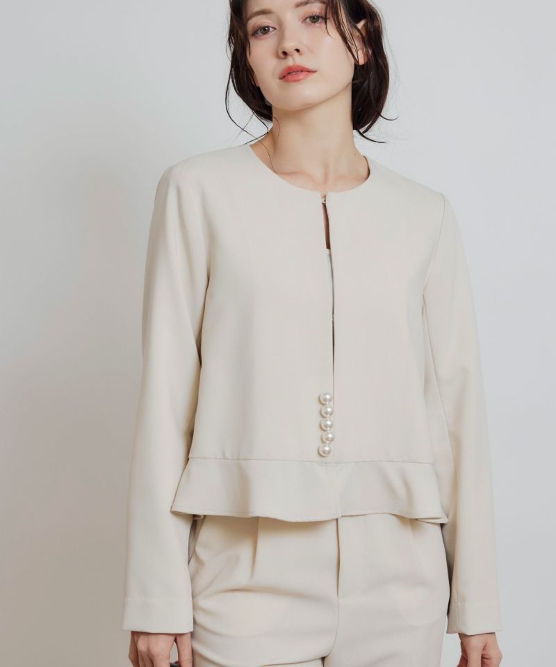 model：H155　着用サイズ：M　アイボリー