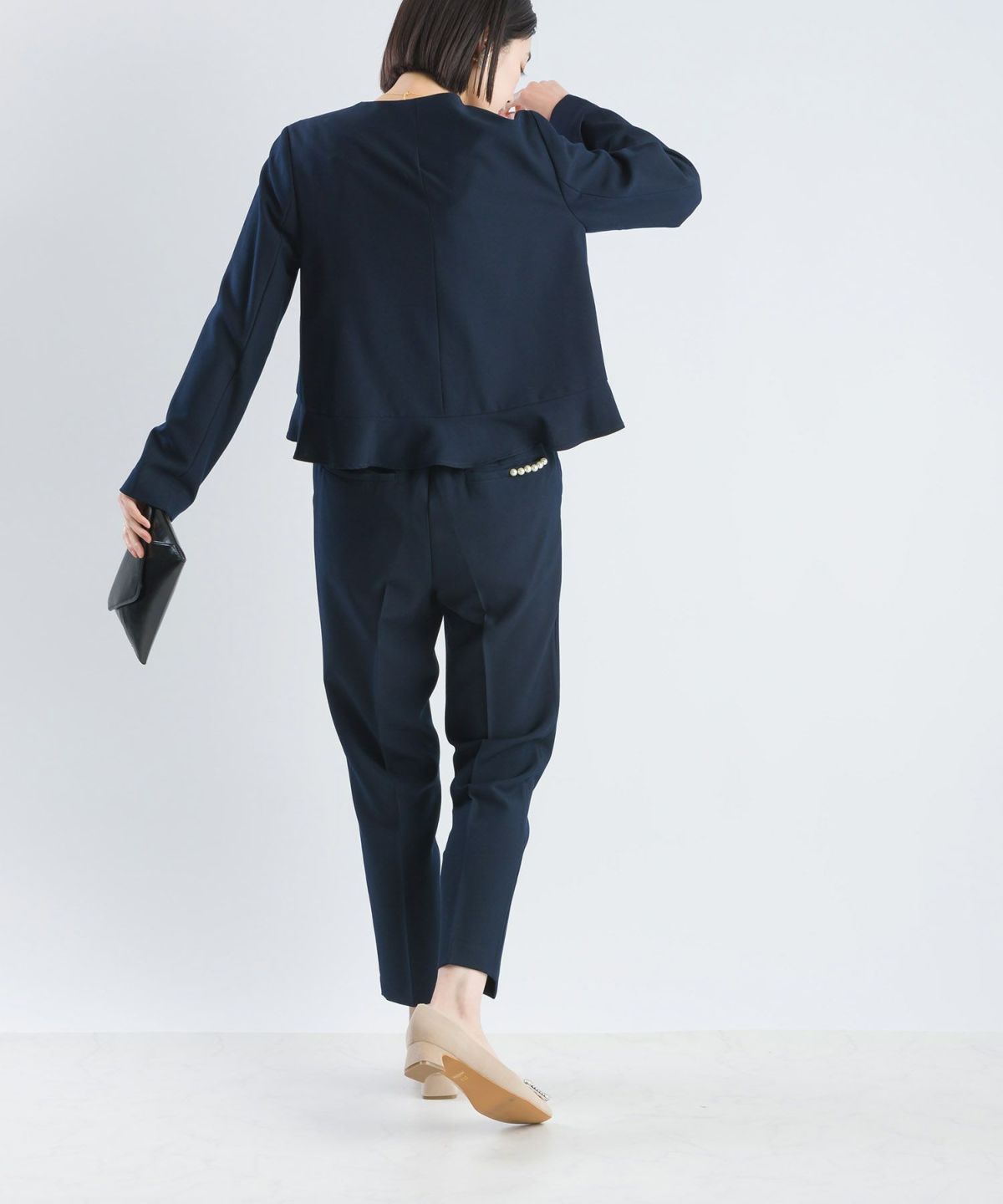 model：H162　着用サイズ：M　ネイビー