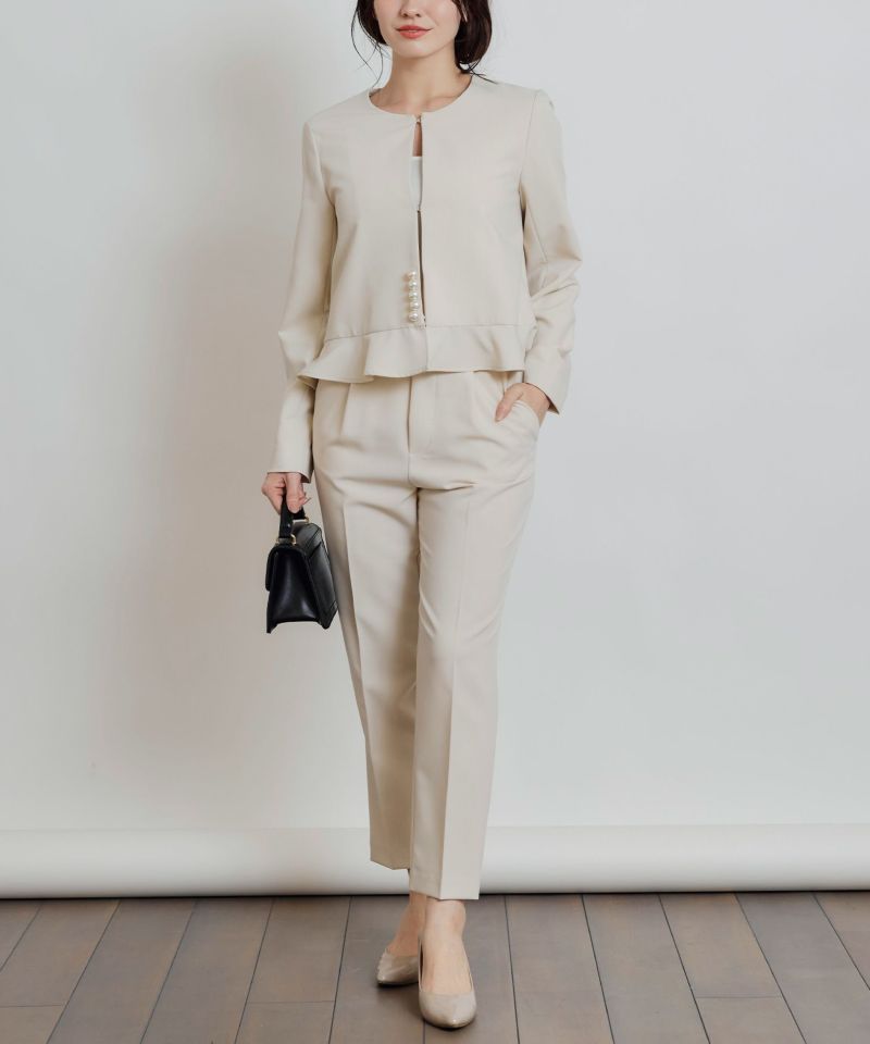 model：H155　着用サイズ：S　アイボリー　セットアップで