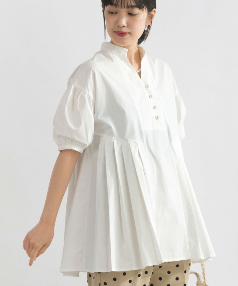 model：H162　着用サイズ：M　オフホワイト