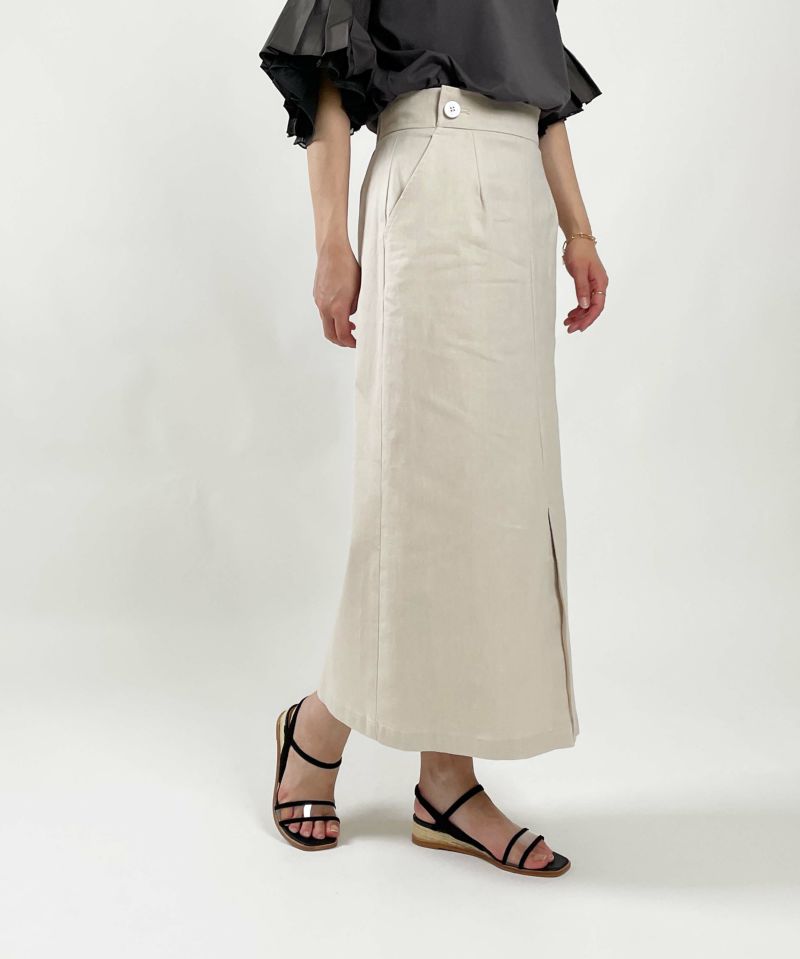 model：H164　着用サイズ：S　ベージュ