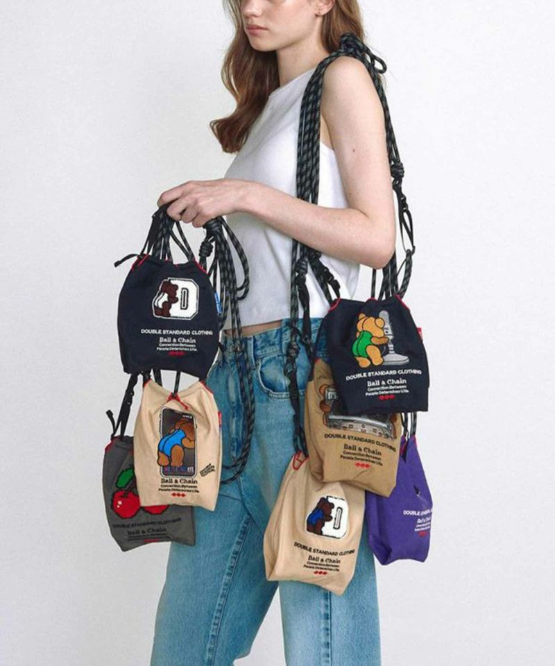 Ball&Chain×DOUBLE STANDARD CLOTHING]shoulder bag-smartphone×bear