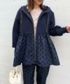 model：H164　着用サイズ：M　ネイビー