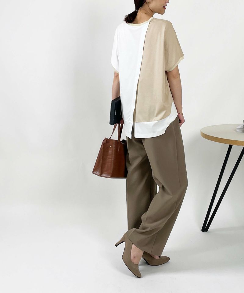 model：H164　着用サイズ：M　ベージュ