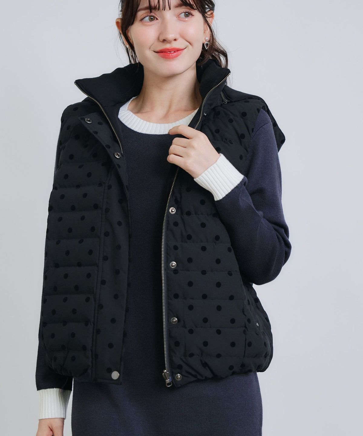 model：H155　着用サイズ：M　表　フードあり