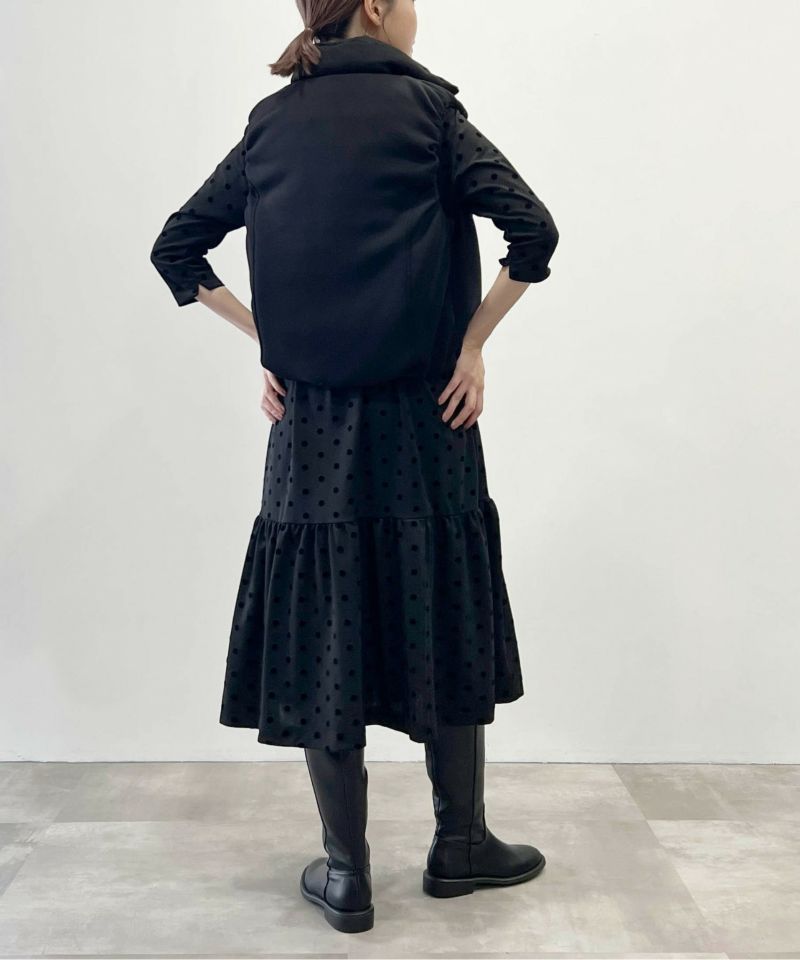 model：H167　着用サイズ：M　裏　フードなし