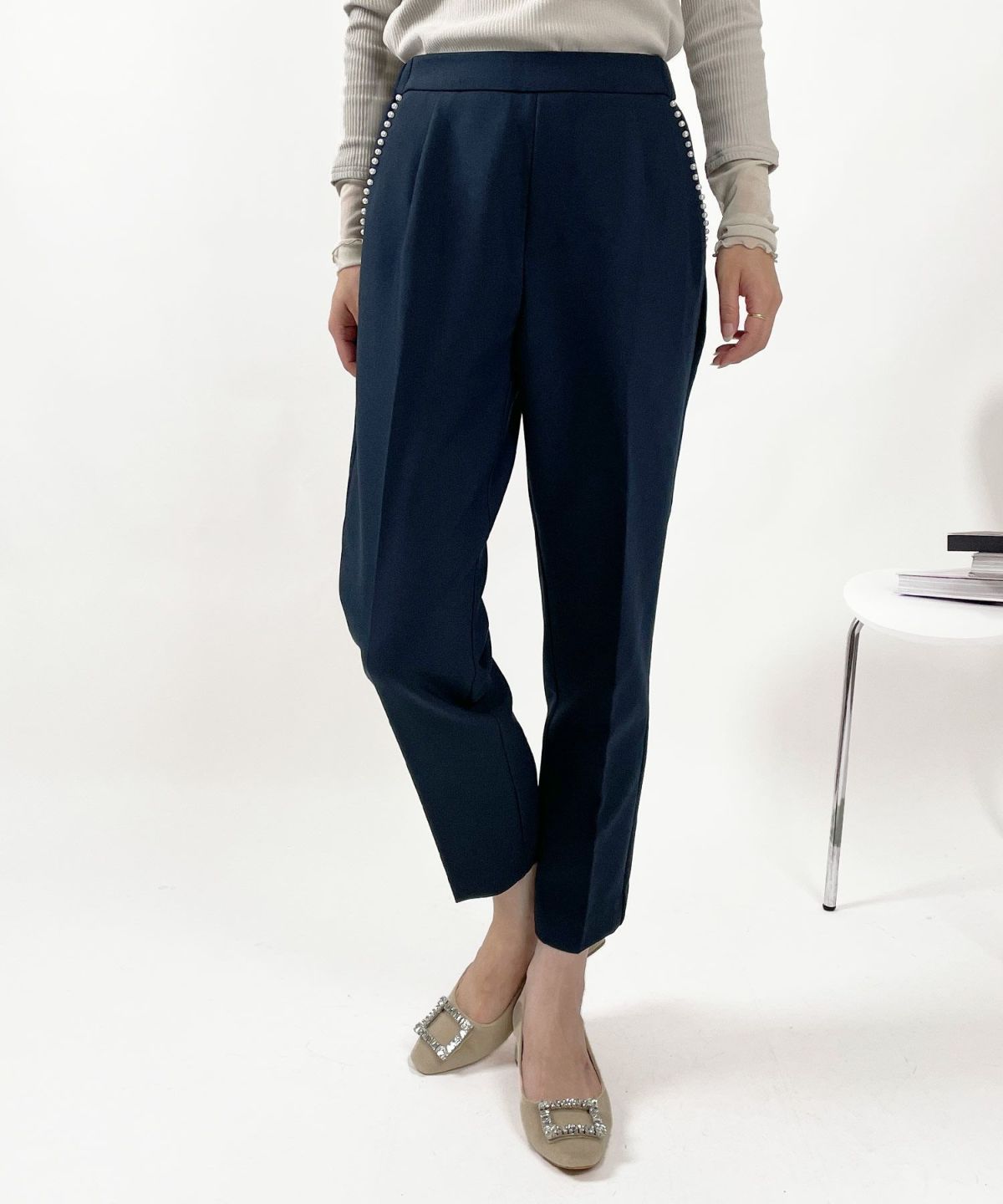 model：H164　着用サイズ：M　ネイビー