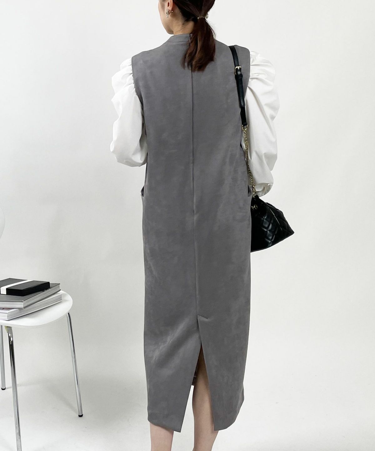 model：H164　着用サイズ：M　グレー