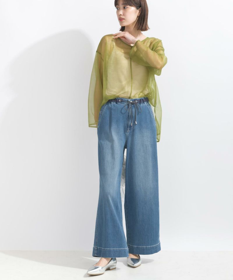 model：162cm　着用サイズ：M　カーキ　前後2WAYバージョン