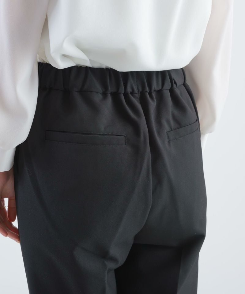 【美品】TO BE CHIC　ネイビー 裾パールリボン パンツ　大きいサイズ 美品】TO BE CHIC ネイビー 裾パールリボン パンツ 大きいサイズ