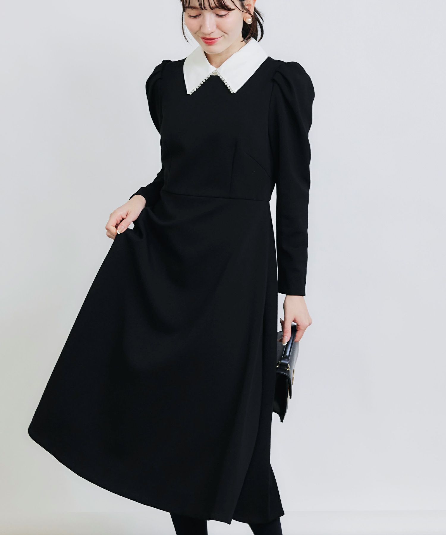 model：H155　着用サイズ：M　ブラック
