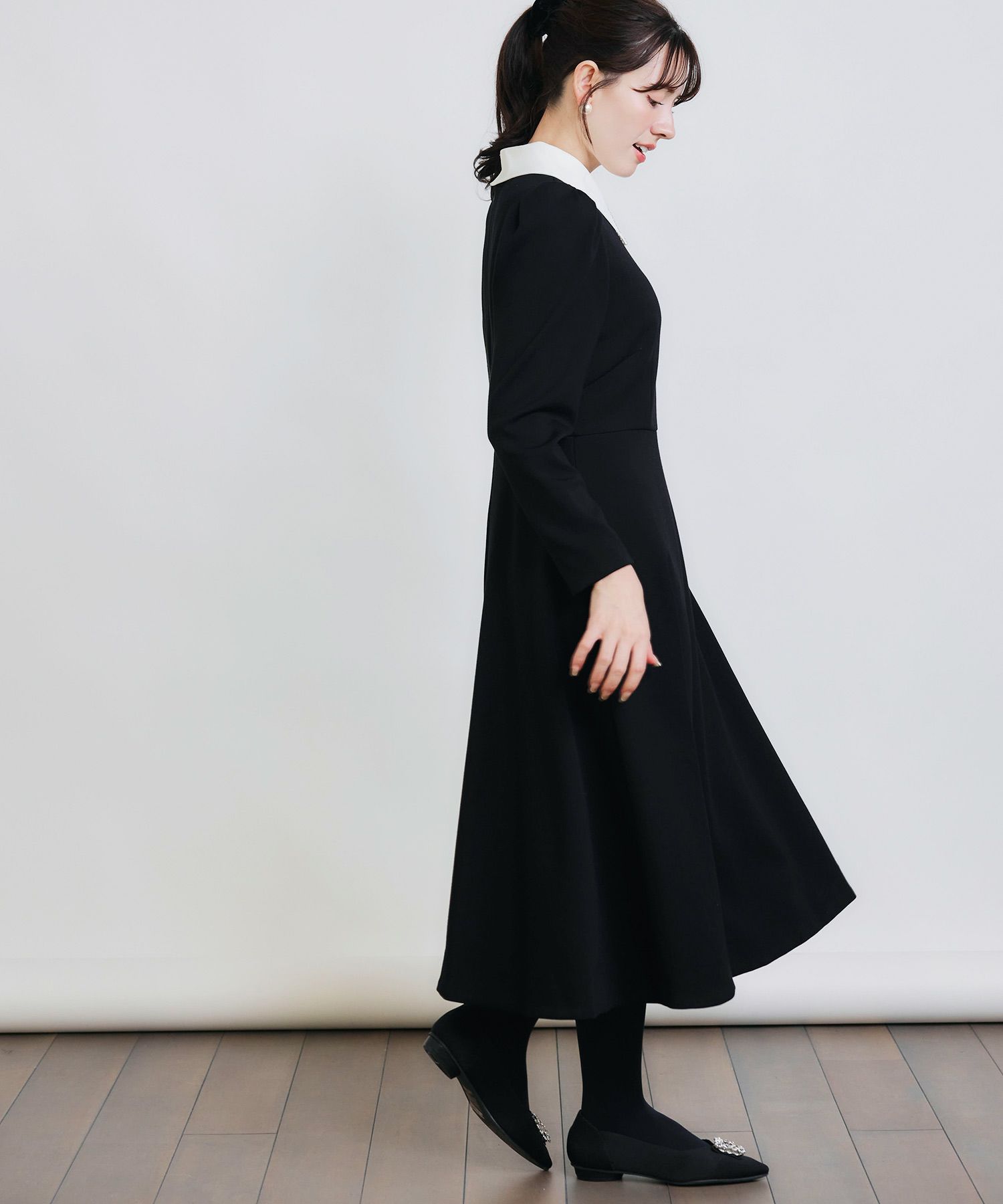 model：H155　着用サイズ：M　ブラック