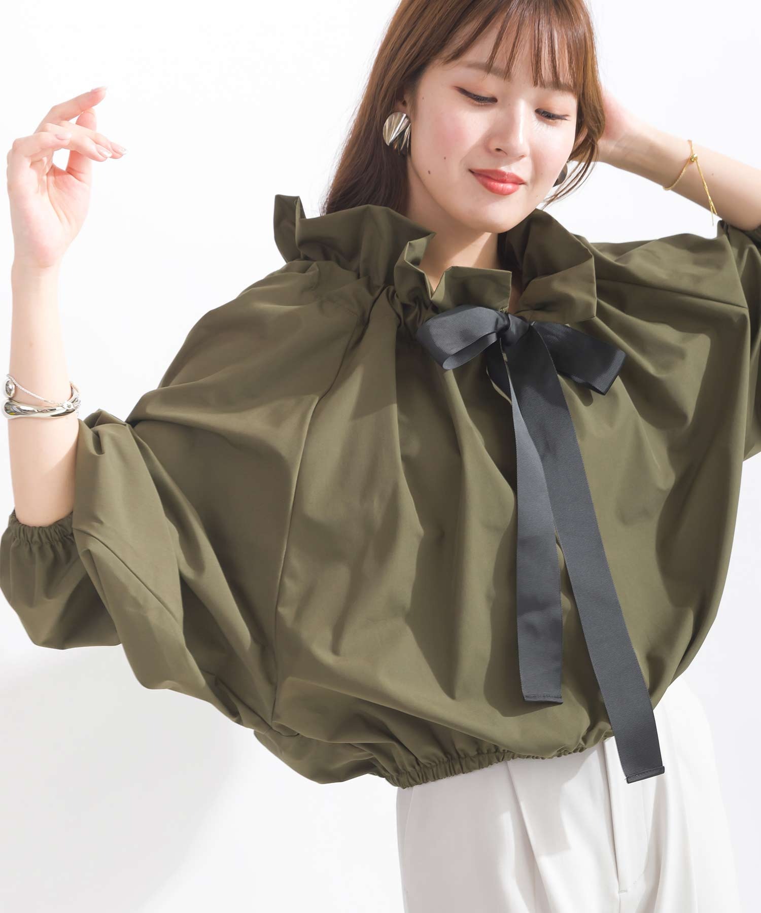 model：H155　着用サイズ：M　ブラック