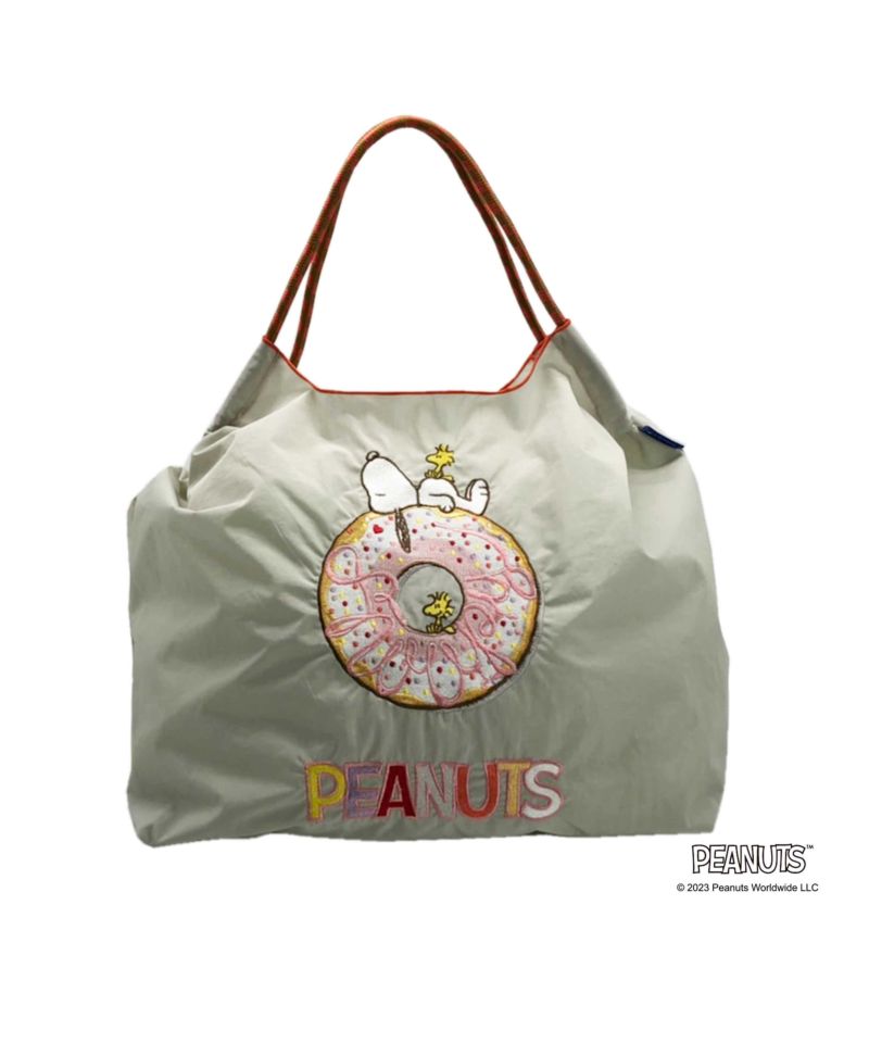 Ball&Chain×Peanuts]shopping bag-Peanuts-DONUT(L) | PICCIN