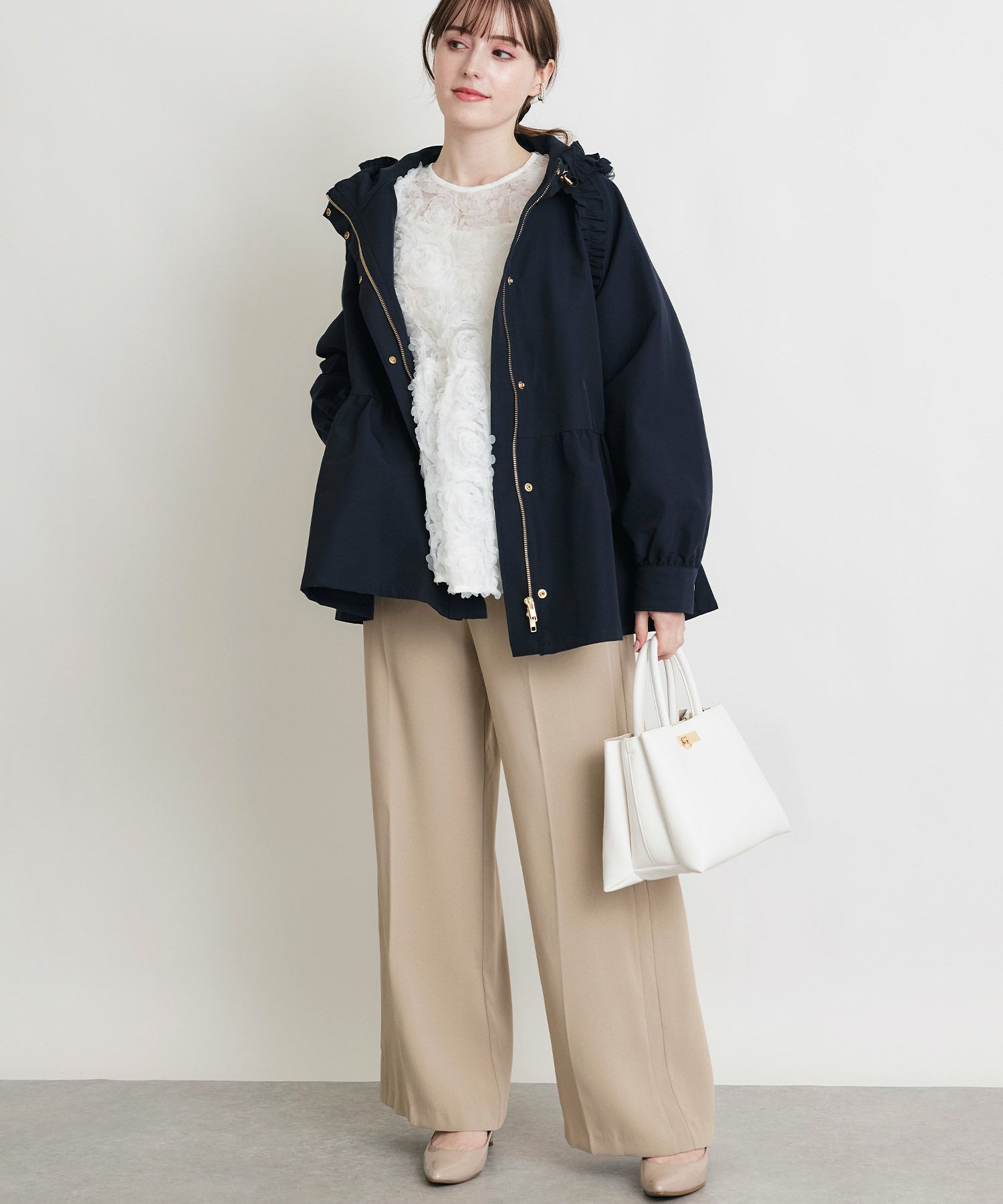 model：H164　着用サイズ：M　ブラック