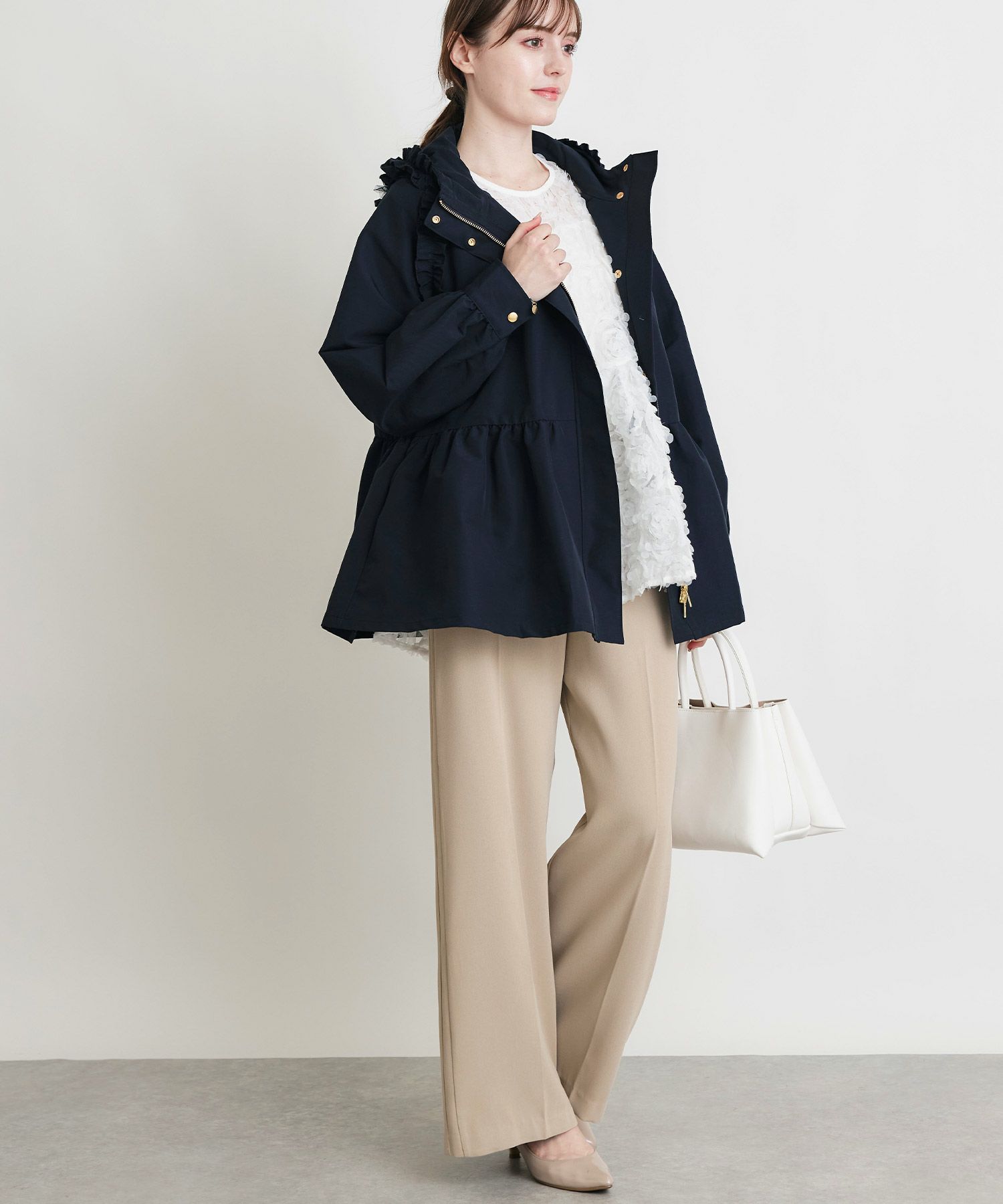 model：H164　着用サイズ：M　ブラック