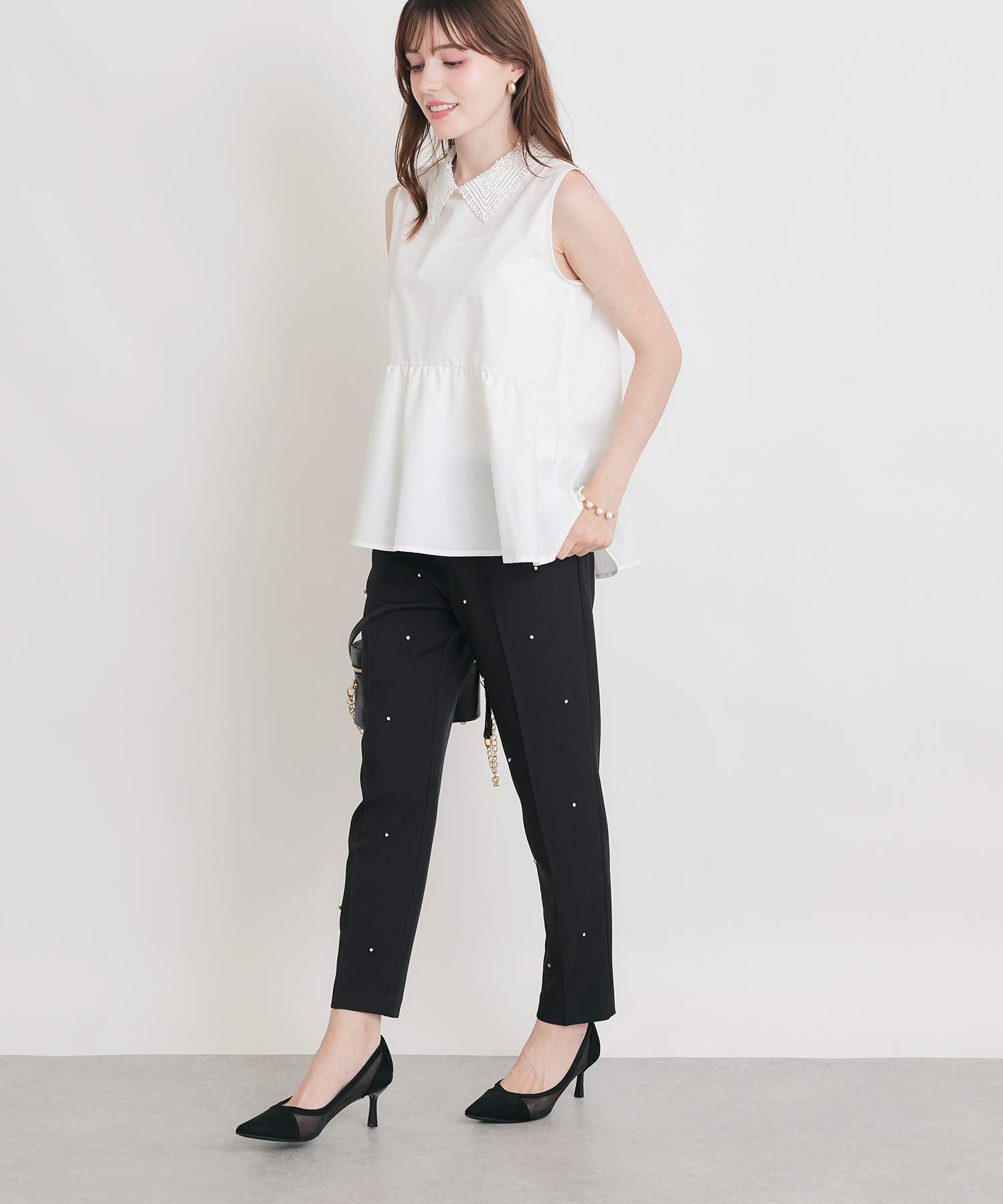 model：H164　着用サイズ：M　ブラック