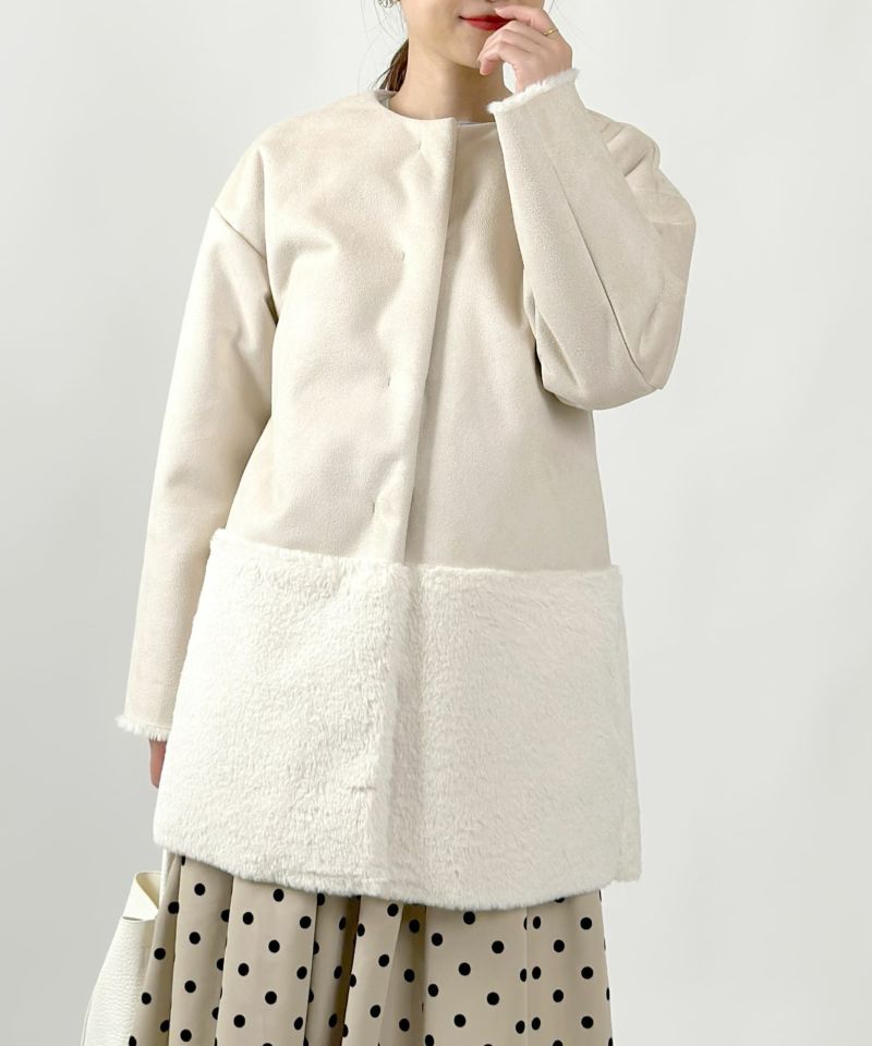 model：H164　着用サイズ：M　アイボリー