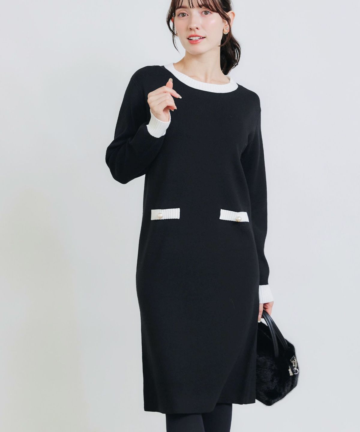 model：H155　着用サイズ：M　ブラック