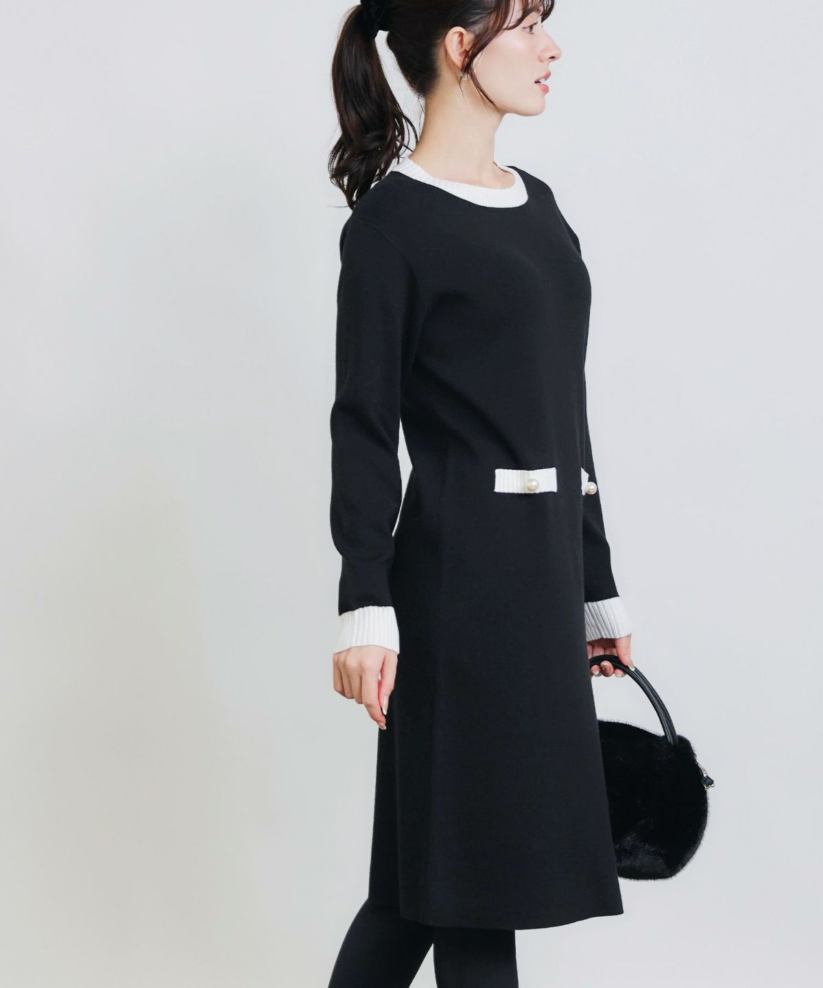 model：H155　着用サイズ：M　ブラック