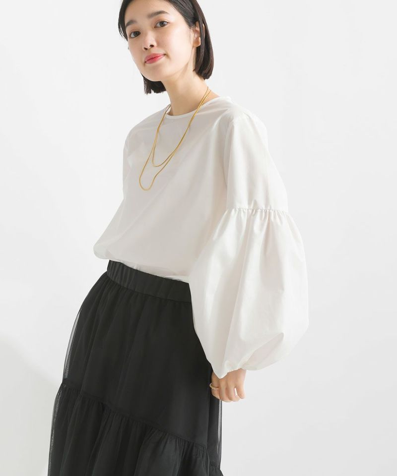 PINUE ピヌエ バルーンスリーブブラウス（BEIGE） バルーンスリーブブラウス（BEIGE） - PINUE