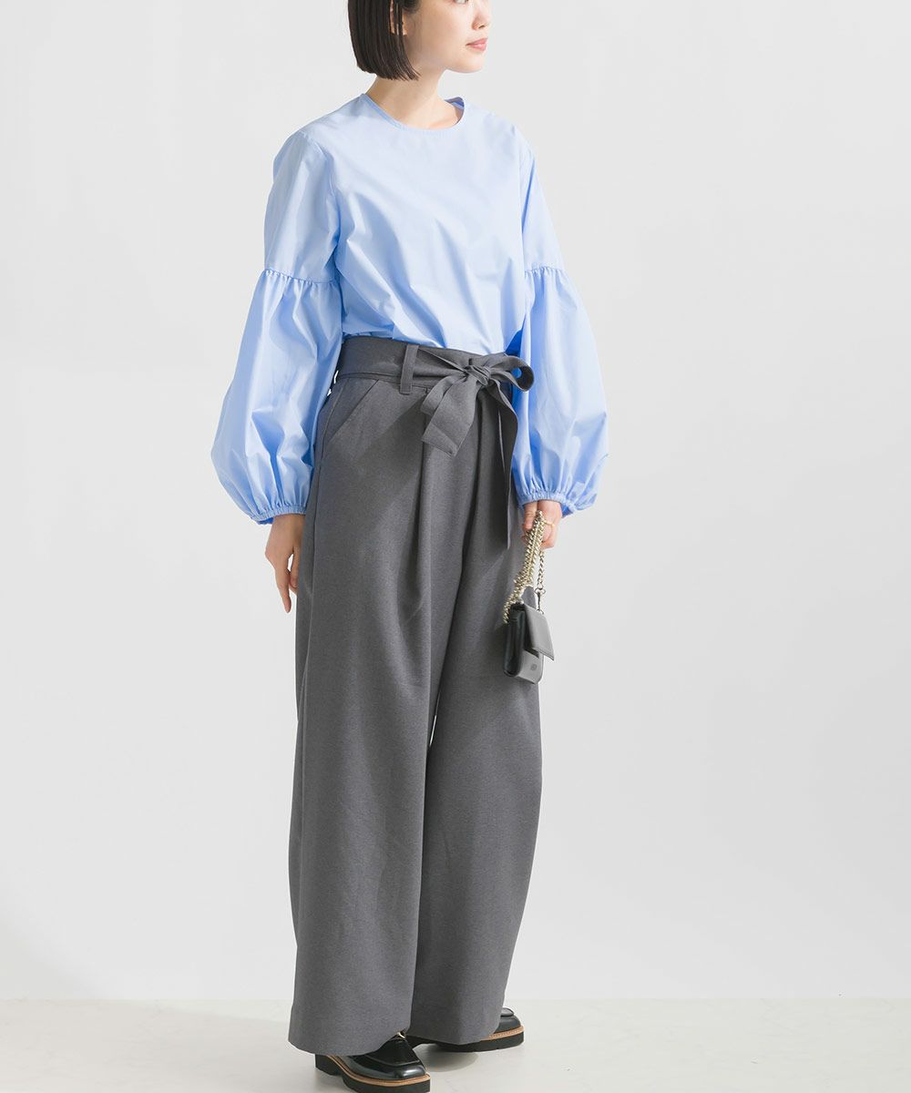 model：H162　着用サイズ：M　サックスブルー