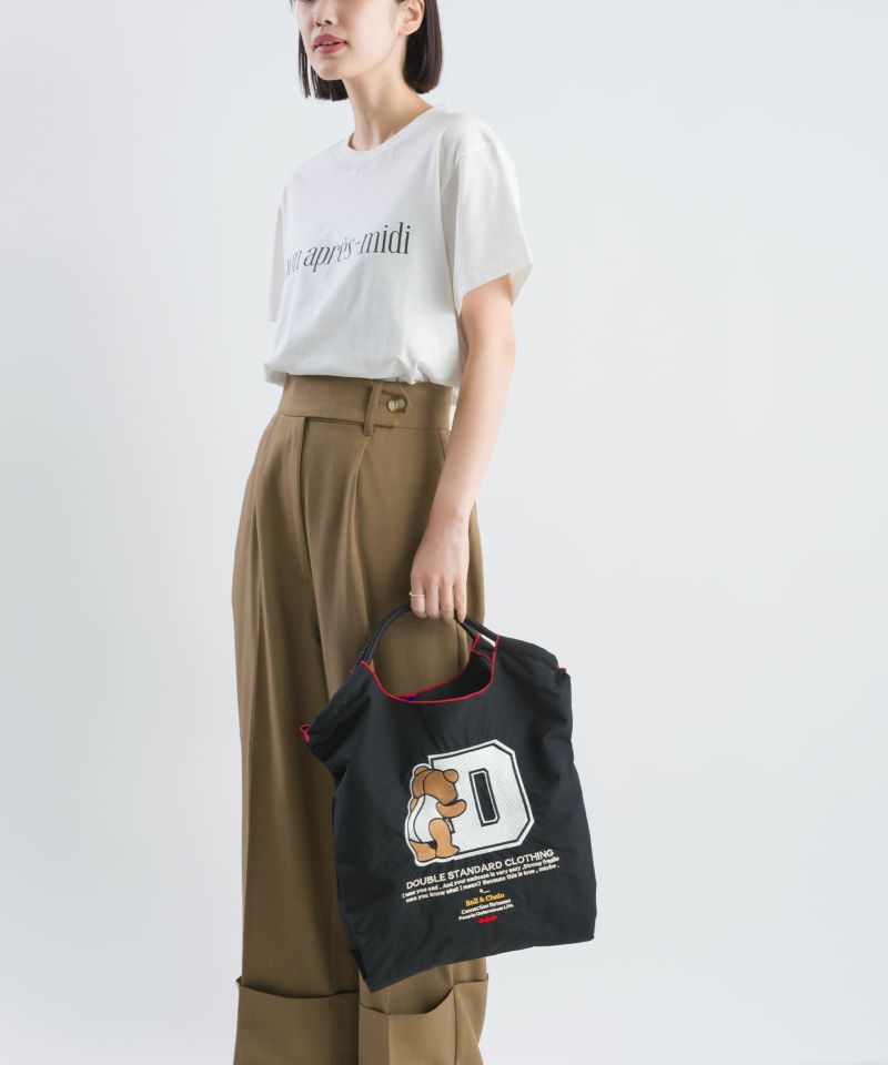 Ball&Chain×DOUBLE STANDARD CLOTHING]shopping bag-D logo bear(M