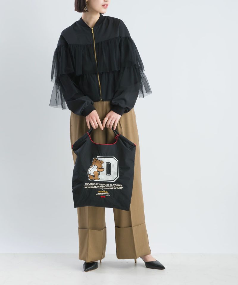 Ball&Chain×DOUBLE STANDARD CLOTHING]shopping bag-D logo bear(M