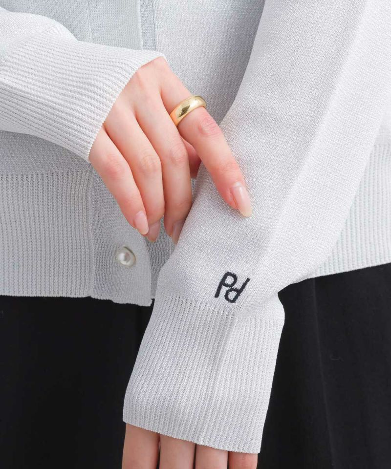 カーディガン パールボタン刺繍入りラメカーディガン レディース 楽天市場】PICCIN PERLA パールボタン刺繍入りラメカーディガン
