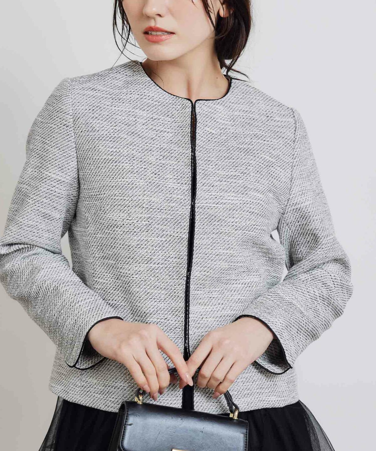 model：H155　着用サイズ：M　ブラック