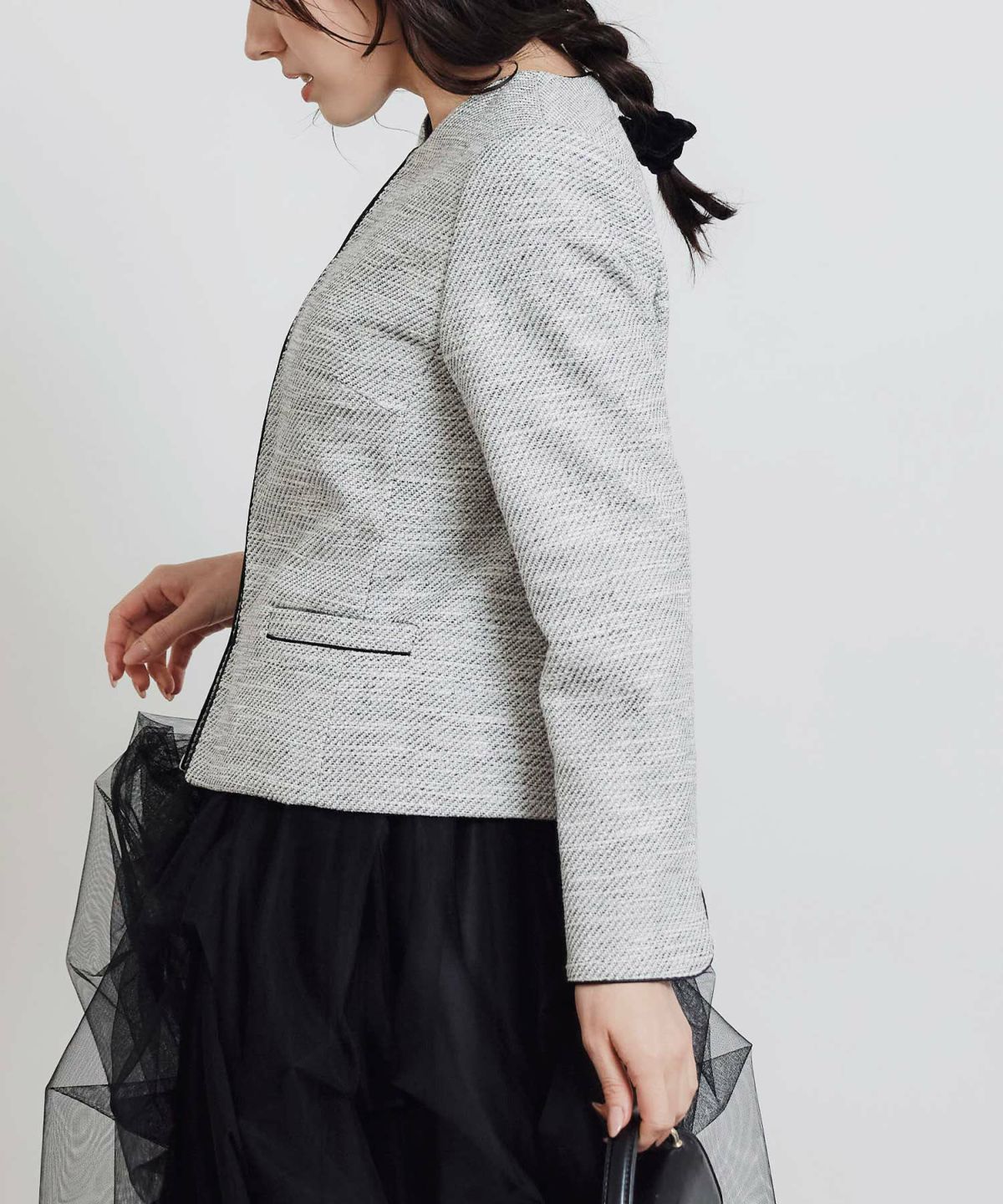 model：H155　着用サイズ：M　ブラック