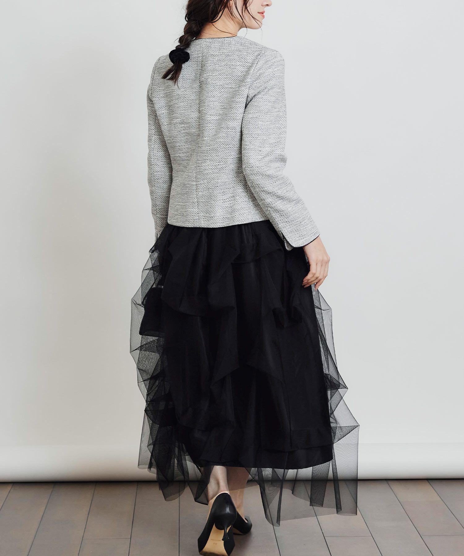 model：H155　着用サイズ：M　ブラック