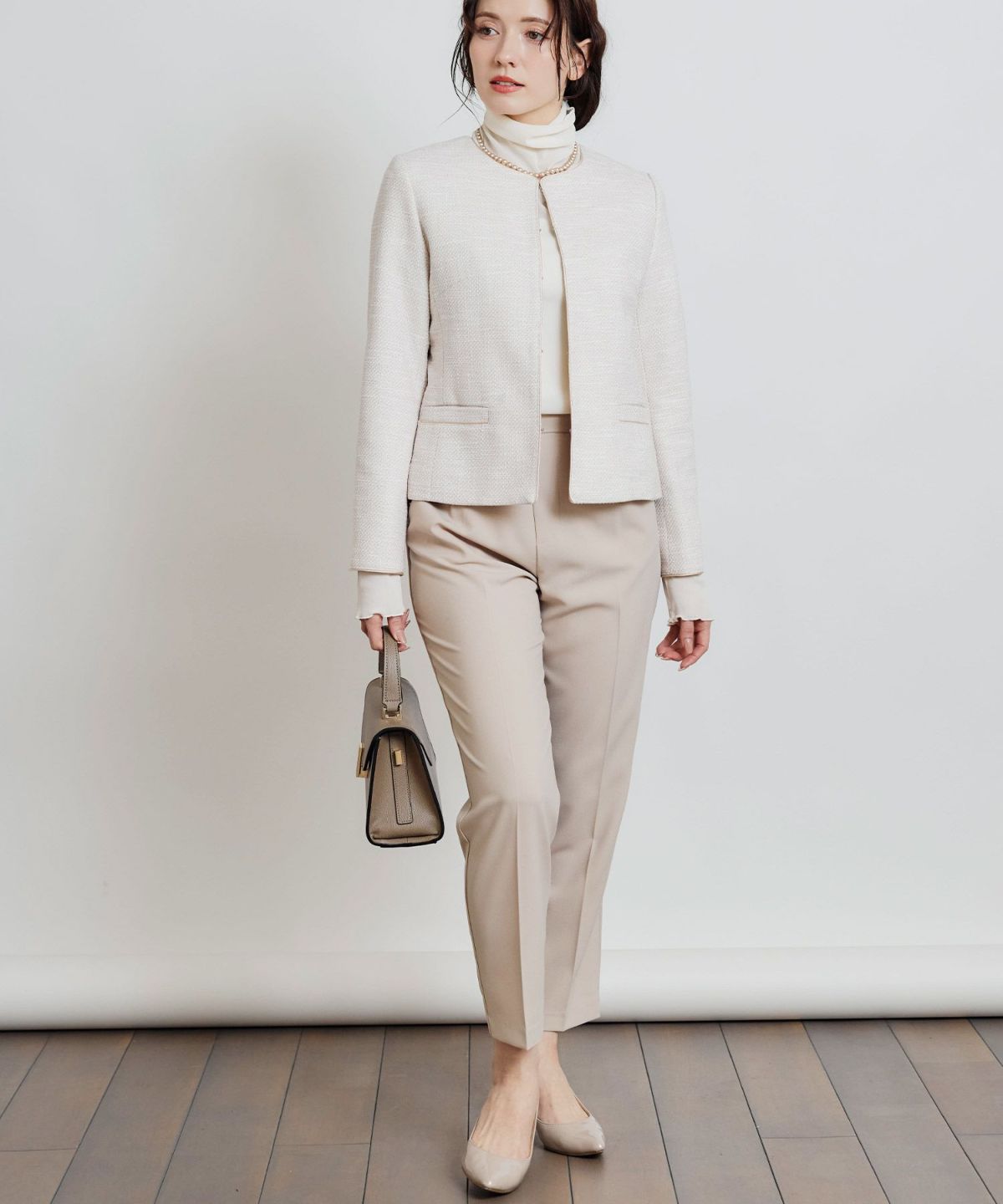 model：H155　着用サイズ：M　ラベンダー