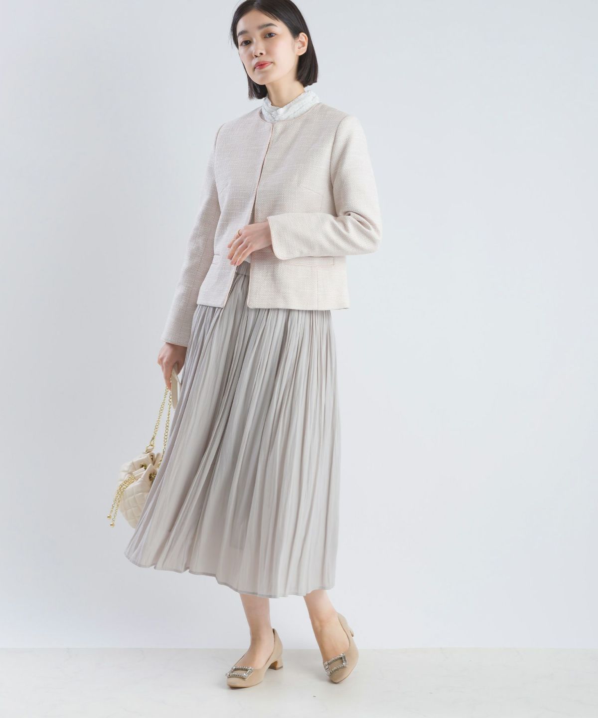 model：H162　着用サイズ：M　ラベンダー