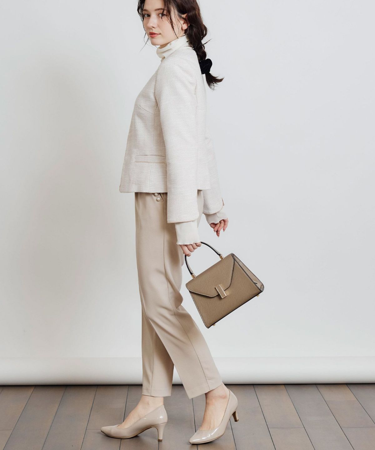 model：H155　着用サイズ：M　ラベンダー