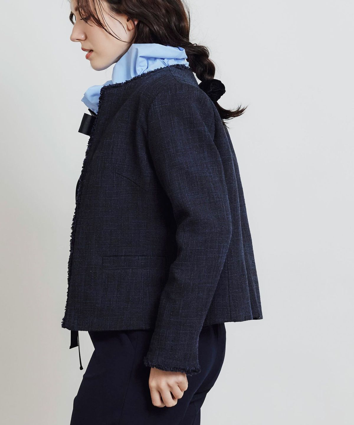 model：H155　着用サイズ：M　ネイビー