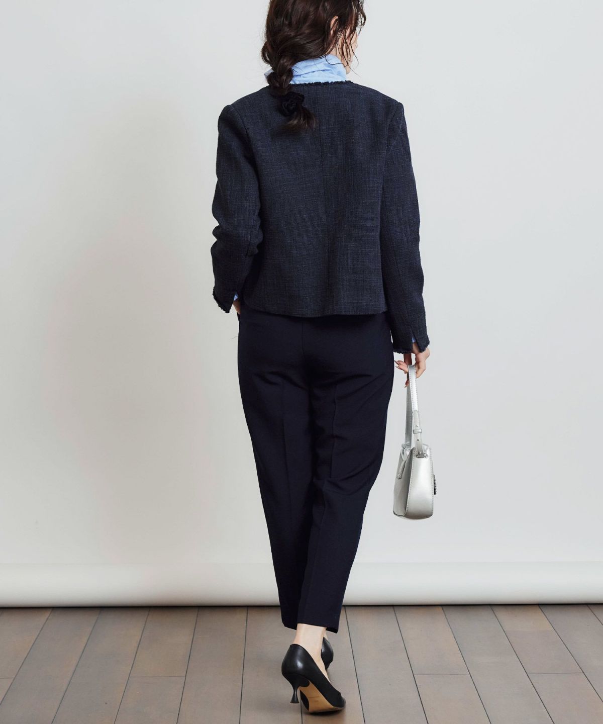 model：H155　着用サイズ：M　ネイビー