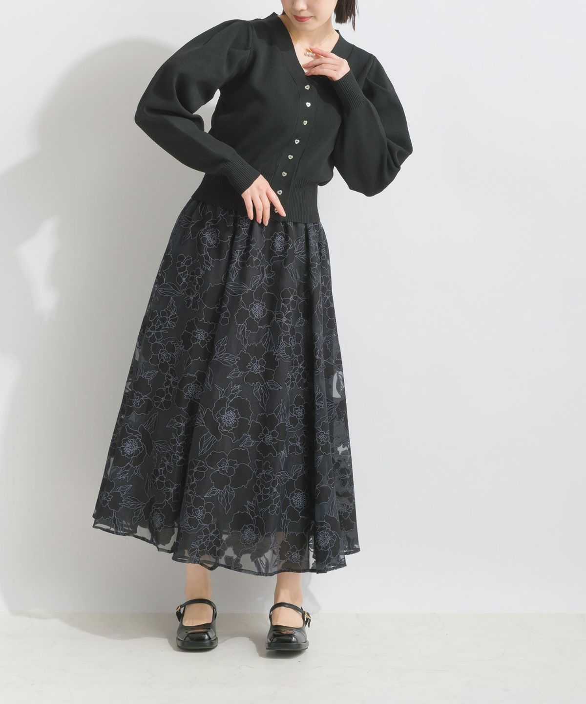 model：H162　着用サイズ：M　ブラック