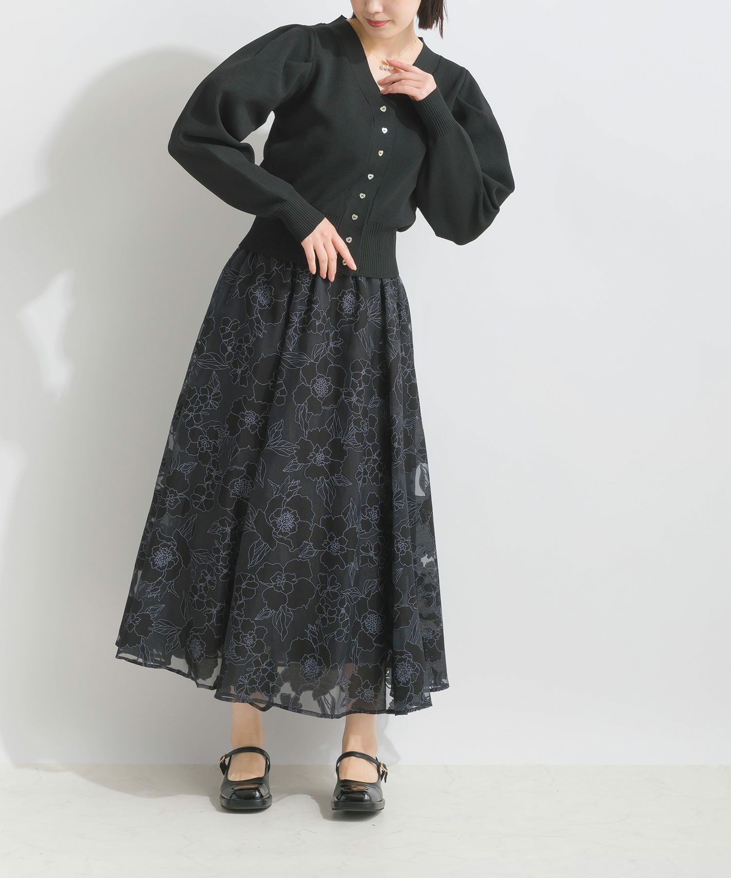 model：H162　着用サイズ：M　ブラック