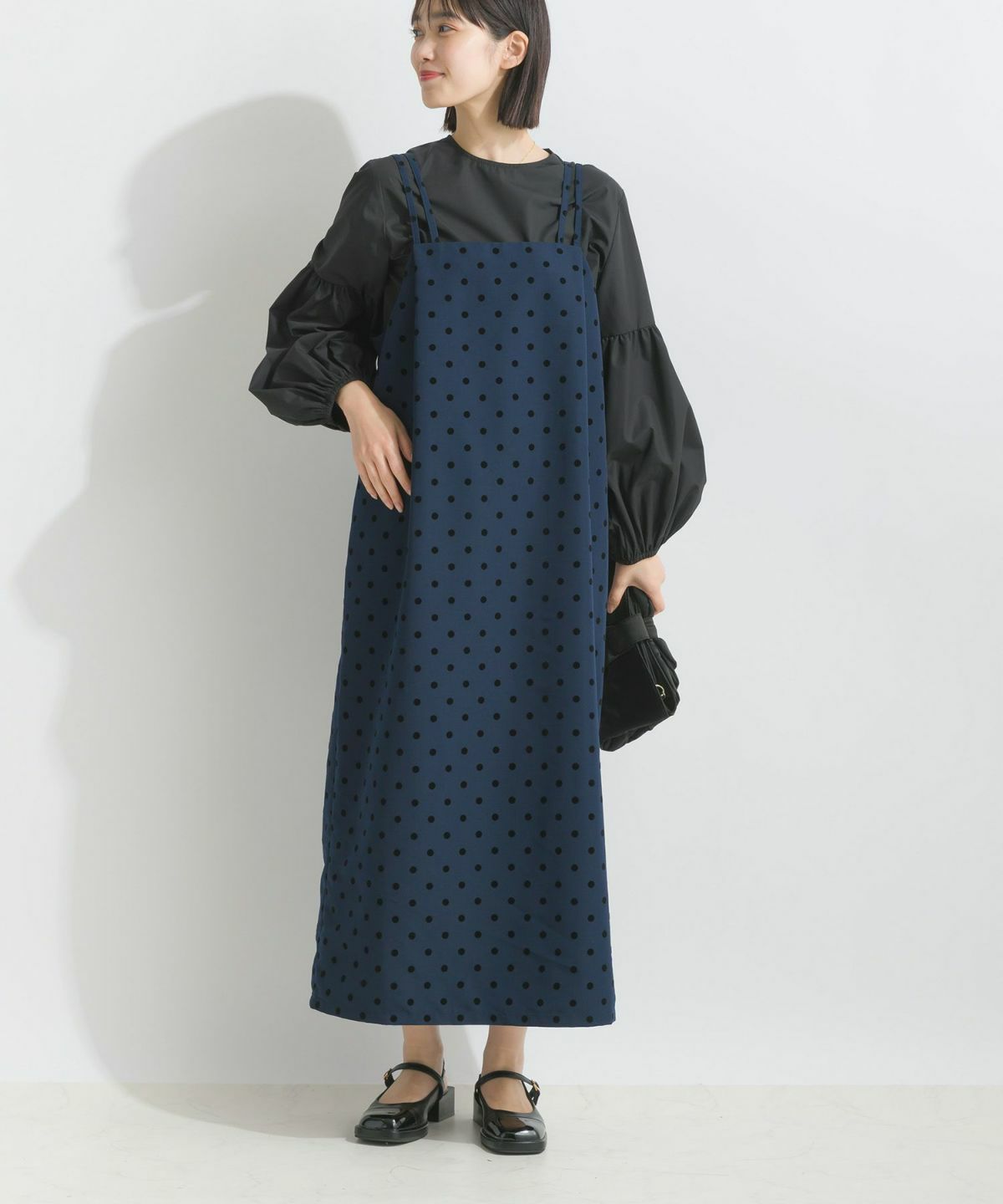 model：H162　着用サイズ：M　ネイビー